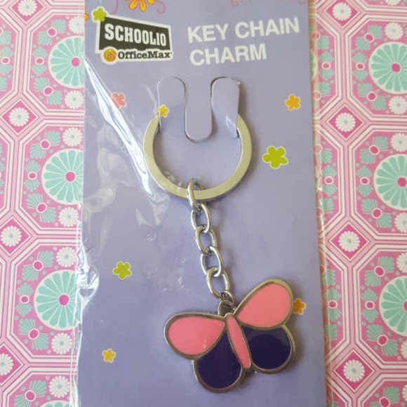 Cute Butterfly Metal Key chain Charm Key Ring - Picture 2 of 2